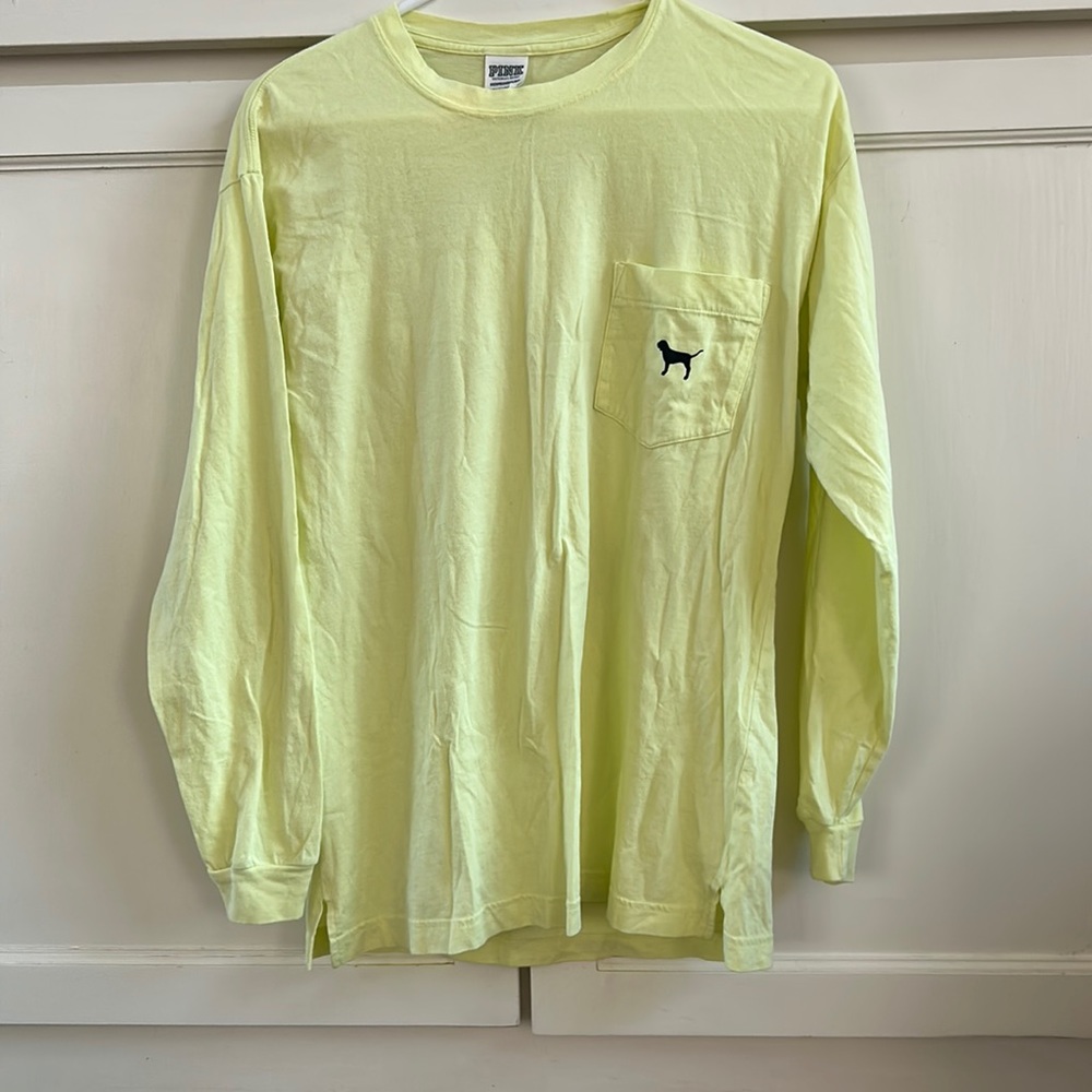 pink long sleeve shirt